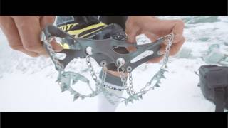 NORTEC micro crampons  how to fit it with the mountain running legend Marco De Gasperi [upl. by Frasquito]