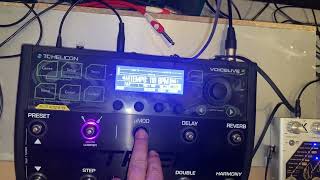 Tc Helicon Voicelive 3 Extreme  set Tempo on Looper [upl. by Aninahs]