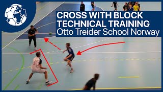 Cross with Screen  Technique Training  Handballtraining Norway Braarud  Handball inspires [upl. by Esertal287]