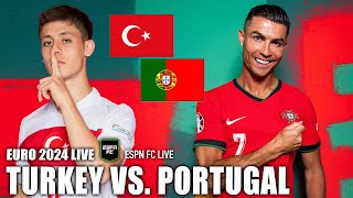 FULL REACTION Turkey 03 Portugal 🇹🇷🇵🇹 Euro 2024 Group F  ESPN FC Live [upl. by Eduardo]