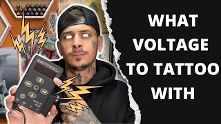 What Voltage To Set Tattoo Machine [upl. by Odlaniger]