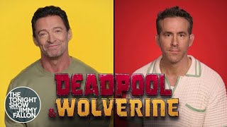 Ryan Reynolds and Hugh Jackman Perform a Song About Deadpool amp Wolverine  The Tonight Show [upl. by Anihsak]