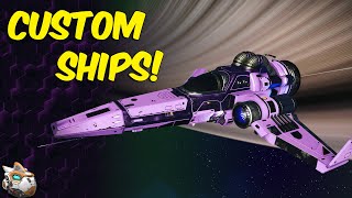 How To Build A Custom Ship No Mans Sky Orbital Update [upl. by Ansel]