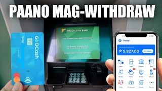 How to Withdraw GCash Balance from ATM using GCash MasterCard 2024 [upl. by Johnette]