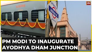 Visuals Of Ayodhya Dham Railway Station Ahead Of Inauguration By PM Modi  Ram Mandir News [upl. by Kamp]