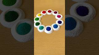 Simple Rangoli  Satisfying Rangoli  Easy Rangoli Tips and Tricks  ASMR rangoli satisfying asmr [upl. by Anilosi]