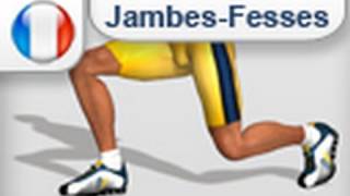 Exercice des jambes et fessier  Fentes gym [upl. by Aibun]