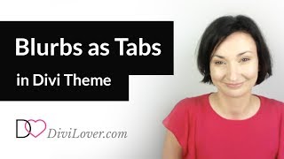 How to Create Custom Tabs with Icons using Blurbs in Divi Theme [upl. by Ajdan]