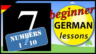 Numbers 1 to 10 in German  Beginner German Lessons for Children [upl. by Nirda]