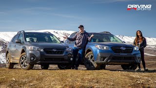 2021 Subaru Crosstrek Sport vs Outback Onyx XT  OffRoad Adventure Review [upl. by Tilly]