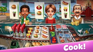 cooking fever game level 1 to 40 cookinggame games playgame cookingfeverlevel cookingfever [upl. by Omrellug]