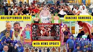 SEPTEMBER AKI 2024 SUMO BANZUKE 秋場所 NEWS amp CHANNEL UPDATE WORLD CHAMPIONSHIPS COUNTDOWN AND MORE [upl. by Dualc]