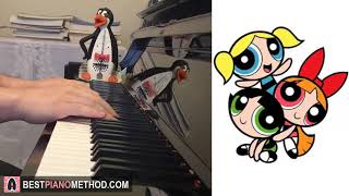 Powerpuff Girls  Original Theme Song Piano Cover by Amosdoll [upl. by Ibrab378]