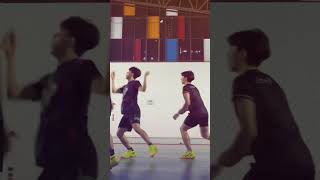 Crazy jump spike 🔥🔥 volleyball slow motion video 🔥 volleyball shorts volleyball volley spike yt [upl. by Pinzler346]