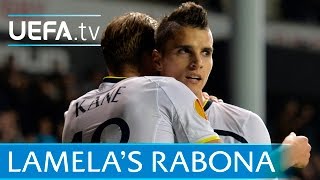 Erik Lamela rabona v Asteras Goal of the Season [upl. by Blank]