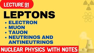 What are leptons  What are the 6 types of leptons  Electron  Tauon  Muon  Neutrinos [upl. by Mccutcheon993]