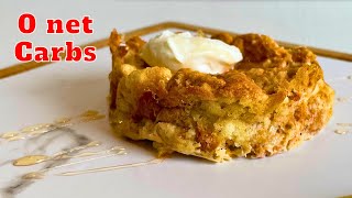 The Easiest Keto Bread Pudding  0 net Carb recipe ketodessert cake [upl. by Ainoda106]