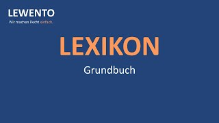 Lexikon Grundbuch [upl. by Shawnee]