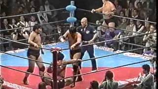 World Tag  Tsuruta Yatsu vs Tenryu Hansen 198944 [upl. by Yellat21]