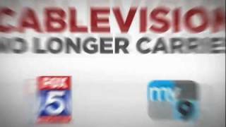 Cablevision no longer carries FOX5 and My9 [upl. by Nyvets654]