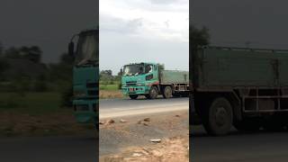 📛FU SO Blue Dump truck driver on the road 😱shortvideo heavyvehicle heavyvehicle excavator jcb [upl. by Buxton]