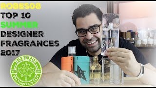 Robes08 Top 10 Summer Designer Fragrances 2017 [upl. by Anairdna]