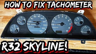 How to Fix Tachometer in a R32 Skyline EASY [upl. by Iolande]