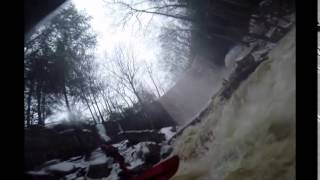 Cucumber Falls Ohiopyle PA  First Kayak Descent [upl. by Iaht]