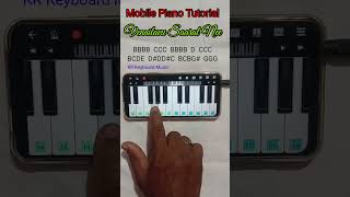 Mobile Piano Tutorial Vennilavu Saaral Song NotesLessonWalk band Cover [upl. by Aicenaj]