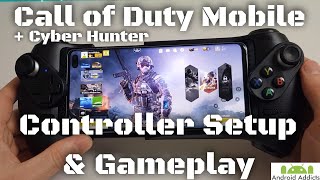 Call of Duty Mobile Android  Controller Gameplay amp Setup Cyber Hunter [upl. by Aldric]