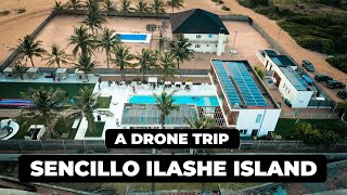 A TRIP TO SENCILLO BEACH ILASHE ISLAND LAGOS  DRONE 4K [upl. by Ettenim]