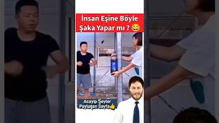 İnsan Eşine Böyle Şaka Yapar mı  😀👏 [upl. by Reivazx308]