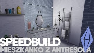 SPEEDBUILD CC  1   Mieszkanko z antresolą THE SIMS 4 [upl. by Eel]