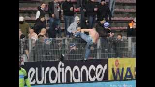 R Charleroi SC  R Standard CL Compil  Incident T4 et Tribune Standard by rcsc1904 [upl. by Erfert]