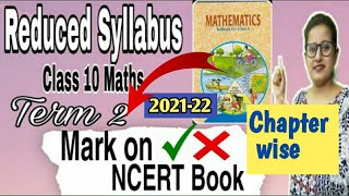 CBSE Reduced Syllabus 202122 Class10 Maths Term 2New Syllabus Class10 Maths 202122Sandeep Maam [upl. by Dirk331]