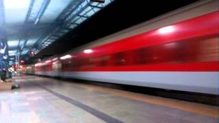 Rajdhani express at full speed Ankleshwar Railway station [upl. by Tsew265]