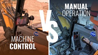 💥 3D Machine Control VS Manual Operation [upl. by Ariamo301]