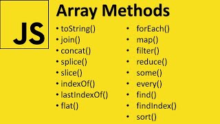 Array Methods in JavaScript  17 Useful Methods [upl. by Airal]