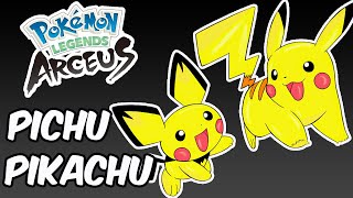 Onde encontrar o PICHU PIKACHU e RAICHU no Pokémon Legends Arceus localização de respawn [upl. by Amalia683]