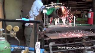 Cutting Torch 2 of 3 Oxy Acetylene Torch Holder  Pipe Rolling System [upl. by Dennis529]