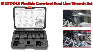 38quot amp 12quot Drive FlexHead Crows Foot Line Wrench Set Metric 12  19 mm [upl. by Vasilek236]