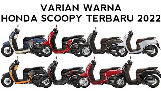 HONDA SCOOPY 2022 TERBARU  VARIAN WARNA BARU [upl. by Lougheed956]