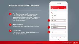 Balancing a radiator using the Danfoss Installer App [upl. by Ainimre]