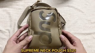 SUPREME NECK POUCH SS21 review [upl. by Nofets93]