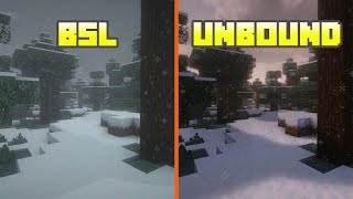 BSL Shaders vs Complementary Unbound  Shader Comparison [upl. by Roosevelt]