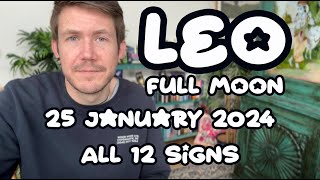 Full Moon in Leo ♌️ 25 January 2024 🌝 ALL 12 Signs 🌕 Your Horoscope with Gregory Scott [upl. by Ardet]