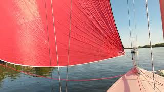 Diy bowsprit and asymetrical spinnaker on my Etchells [upl. by Farnsworth848]