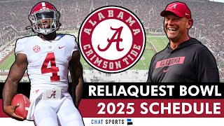 Alabama Football Rumors ReliaQuest Bowl Game OptIns  2025 Alabama Football Schedule Release [upl. by Desberg799]