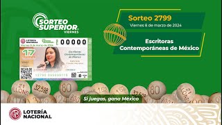 Sorteo Superior No 2799 quot Alusivo a las Mujeres Escritoras Contemporáneasquot [upl. by Inaffets]