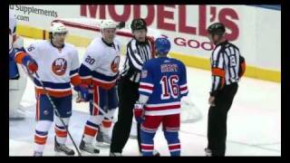 James Wisniewski makes obscene gesture towards Sean Avery [upl. by Arocet839]